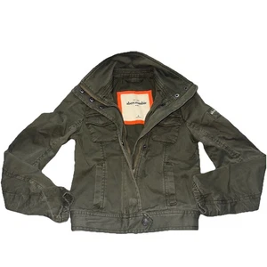 Abercrombie Kids Y2K Olive Military Utility Cargo Jacket Army Streetwear M 6/7 - Bild 1 von 6