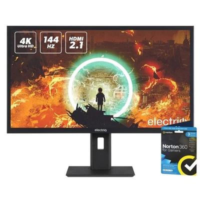 electriQ 28" Monitor 4K UHD IPS 0.9ms 144Hz Refresh Rate  - Image 1 of 4