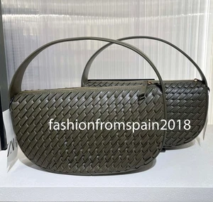 ZARA NEW WOMAN WOVEN EFFECT HANDBAG GREEN 6212/610/500 - Picture 1 of 2