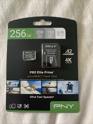 Ultra-Fast 256GB MicroSDXC Card, Read 200MB/s - Perfect for Action Cameras New - Image 1 of 2