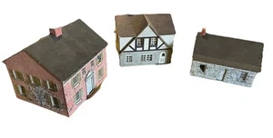 (3)Vintage 1940s Ideal, HO Scale Cardboard Old House Kit, Table Town & Tiny Town - Picture 1 of 7