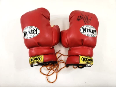 Windy Muy Thai Boxing Gloves SIGNED Maurício Rua (Shogun) + more 12 Ounce MMA - Image 1 of 4