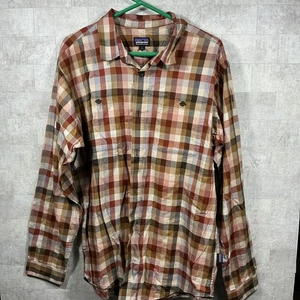 Patagonia Plaid Herren Langarm Button Down Light Organic Cotton Large - Bild 1 von 13