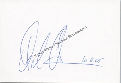 Original Autogramm Axel Hacke /// Autogramm Autograph signiert signed sig 308974 - Bild 1 von 2