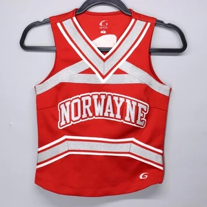 Norwayne Ohio High School Bobcats Cheerleader Cheer Top Girls Size Small Red - Picture 1 of 7