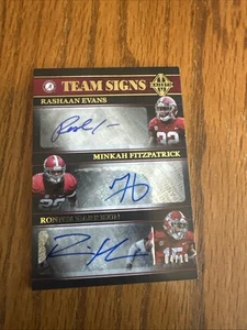 Minkah Fitzpatrick 2018 MAJESTIC TRIPLE ROOKIE AUTOGRAPH CARD Alabama AUTO 04/10 - Picture 1 of 4