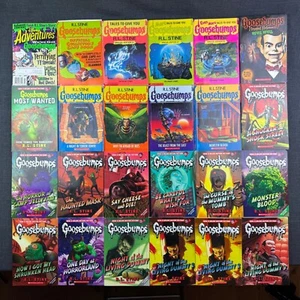 Lot of 22 Goosebumps RL Stine Books Scholastic Fiction Paperback + 2 Extras READ - Picture 1 of 24