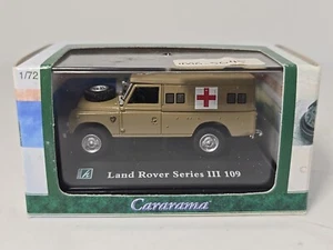 CARARAMA 1/72 LAND ROVER SERIES III 109 MILITARY AMBULANCE OO MODEL RAIL SCALE - Picture 1 of 2