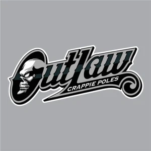 Outlaw Crappie Poles Carpet Graphic Decal Sticker for Fishing Bass Boats - Picture 1 of 1