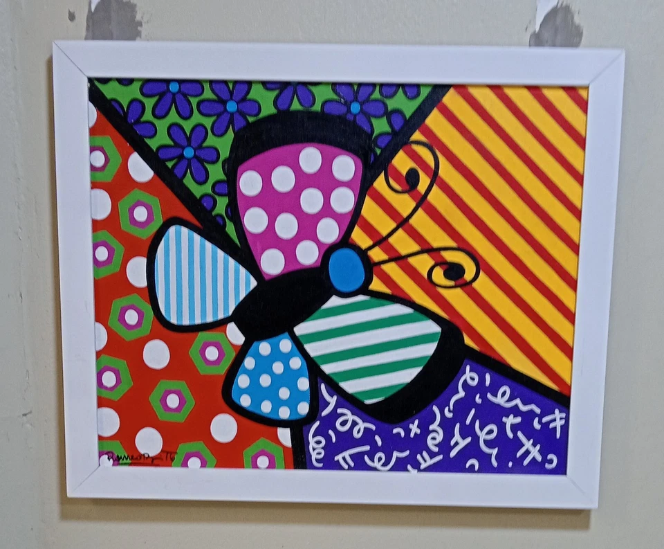 ROMERO BRITTO ACRYLIC ON CANVAS DATED CIRCA 2006 WITH FRAME IN GOOD CONDITION - Image 1 of 4