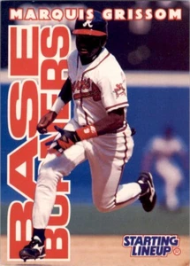 1996 Kenner Starting Lineup Card Marquis Grissom Atlanta Braves - Picture 1 of 2