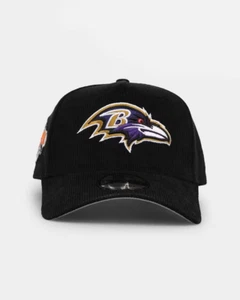 Baltimore Ravens 'SuperBowl XXXV' Patch Corduroy 9FORTY A-Frame Snapback - Picture 1 of 6