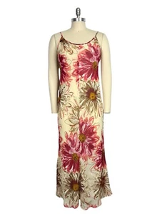 Vtg Roberto Cavalli Just Cavalli Floral Print Dress 44 L - Picture 1 of 6