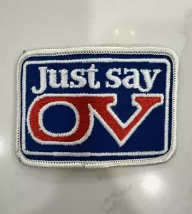 Vintage Rare Just Say OV Old Vienna Canadian Beer Patch NOS - Picture 1 of 2