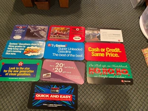 Lot of 10 Vintage Texaco Advertising Signs Plastic/Cardboard - Picture 1 of 6