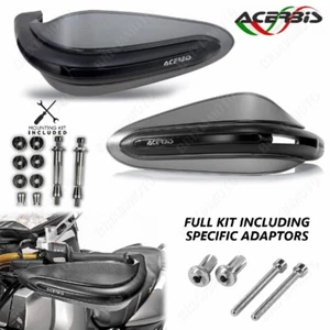 COPPIA PARAMANI DUAL ROAD + ADATTATORI PER FOR APRILIA SRV 850 12/16 - Picture 1 of 7