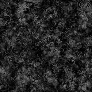 45-inch Extra Wide Queen's Garden #5 Backing By the Yard Cotton Shades of Blacks - Picture 1 of 5