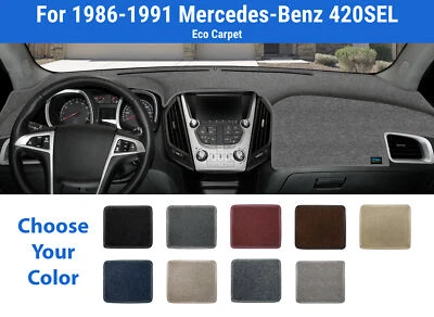 Dashboard Dash Mat Cover for 1986-1991 Mercedes-Benz 420SEL (Poly Carpet) - Image 1 of 4