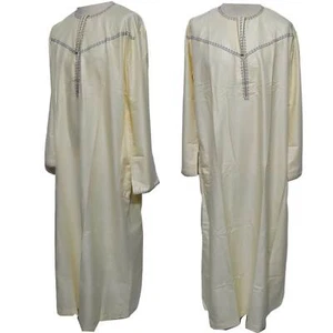 Hight Quality Men Omani Thobe Jubba Dishdash - Picture 1 of 4