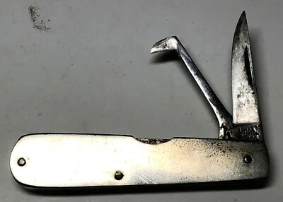 Vintage 2 Blade Utica Pocket Knife Blades Length 1 3/4" - Image 1 of 4