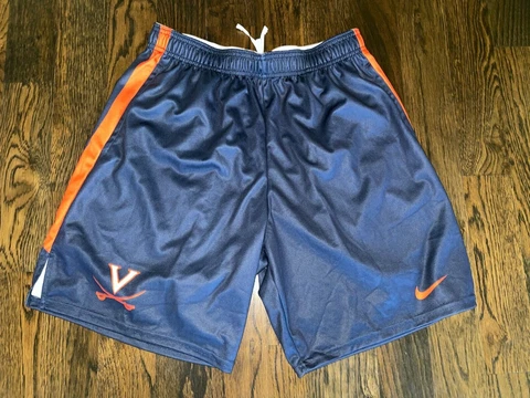 New NIKE VIRGINIA UVA Cavaliers Lacrosse Shorts LG w/ pockets Cover