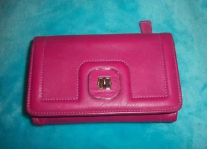 Longchamp Hot Pink Fuchsia Leder Geldbörse - WEICH - DREIFACH FALTBAR - Bild 1 von 21