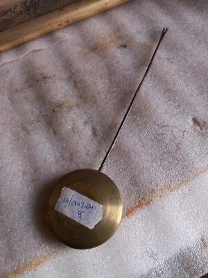 Ancien balancier  lentille de mouvement de pendule diamètre 61mm /297g - Photo 1/2