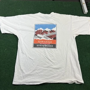 Steam works Nirvana Nut Brown Ale Vancouver B.C Shirt Rare Vintage Work Shirt - Picture 1 of 11