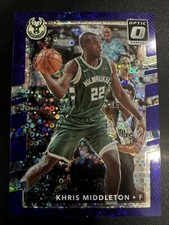 Khris Middleton, 2017-18 Donruss Optic - Fast Break Purple Disco /155 #84