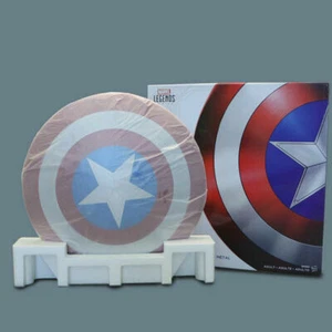 Marvel Legends Captain America 75th Anniversary 1:1 Metal Shield In BOX STOCKED - Picture 1 of 5