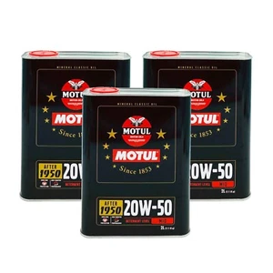 6 LT OLIO MOTORE MINERALE MOTUL CLASSIC 20W50 AUTO D' EPOCA API SF / CC 03MO51 - Foto 1 di 8