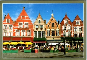 The Market Square, Bruges, Belgium Postcard - Picture 1 of 2