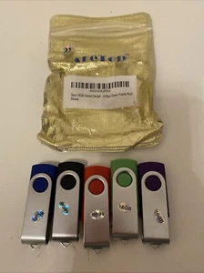 5 PIEZAS Memoria Flash Plegable Pen Drive Disco U Giratorio Pulgar USB 16GB - Imagen 1 de 5