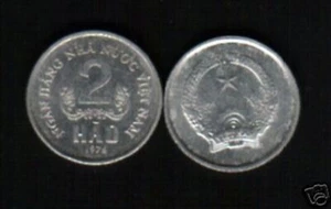 VIETNAM 2 HAO KM-12 1976 NHNNVN COIN Lot X 10 Pcs MONEY VIETNAMESE ASIA - Picture 1 of 4