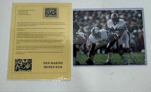 Dan Marino 8x10 Autographed Print Dolphins - Picture 1 of 6