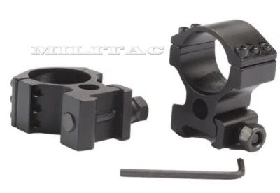 Starke hohe Montage Ringe 30mm für Zielfernrohr Weaver / Picatinny 21 mm Jagd