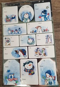 1 sheet of Snowman gift tags ****BONUS**** - Picture 1 of 7