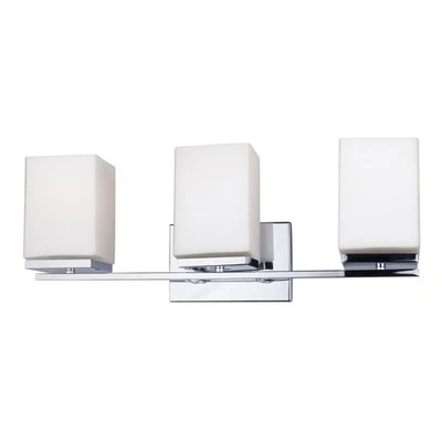 Forte Lighting 5145-03 Ella 3 Light 21"W Bathroom Vanity Light - Chrome - Image 1 of 3