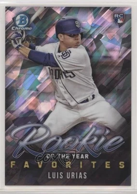 2019 Bowman ROY Favorites Chrome Atomic Refractor /150 Luis Urias Rookie RC - Image 1 of 2
