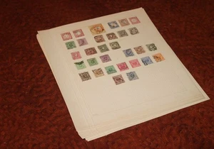 Well occupied collection DR 1872-1932 on old sheets, with nice part infla! - Picture 1 of 1