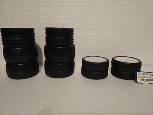 RC Car Tires Buggy 1/10th Off Road Carpet 6 Sets New Tires/reused Jconcepts Rims - Picture 1 of 13