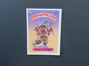 1985 Topps Garbage Pail Kids 1st Series 1 Matte Set Break #33b Savage Stuart - Bild 1 von 5