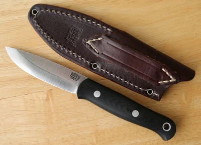 Bark River Ultralite Bushcrafter Knife CPM-3V Blade Matte Black Canvas Micarta - Image 1 of 4
