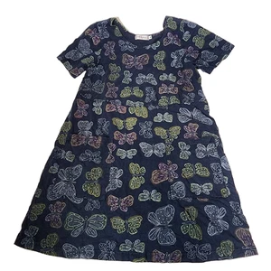 Vestido Fresh Produce Mujer Talla M Algodón Mariposa Colorido Arco Iris De Colección Azul - Imagen 1 de 8