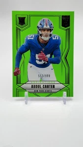 2025 Donruss Elite Aspirations Lime Green /999 Abdul Carter RC Rookie - Picture 1 of 2