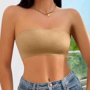 Strapless Bra for Plus Size Women with Anti Slip and Adjustable Features - Picture 1 of 16