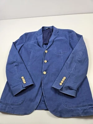 Chaqueta Polo Ralph Lauren Para Hombres 42R Azul Algodón Elastizado Deportivo Blazer Hecho en Italia Foto 1 de 4