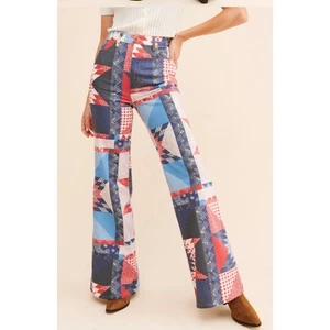 Wrangler Heritage Wanderer Patchwork Flared Denim Jeans Damengröße 25 W 32 L - Bild 1 von 4