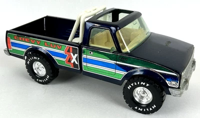 Nylint Chevy Luv 4x4 Metallic Blue 1/16 Scale 14” Metal Steel Pick Up Truck - Image 1 of 4