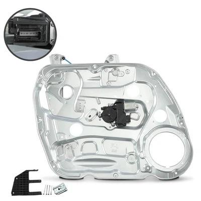 Front Driver LH Window Regulator w/ Panel & 6 Pins Motor for Kia Rondo 2007-2009 - Image 1 of 4